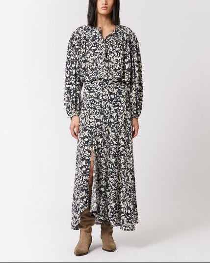 JUPE MIDI EN SOIE SAKURA Faume - seconde main