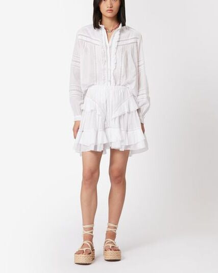 JUPE EN VOILE DE COTON MOANA Faume - seconde main