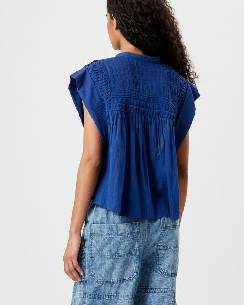 HAUT EN VOILE DE COTON LEAZA Faume - seconde main