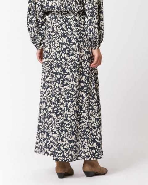 JUPE MIDI EN SOIE SAKURA Faume - seconde main