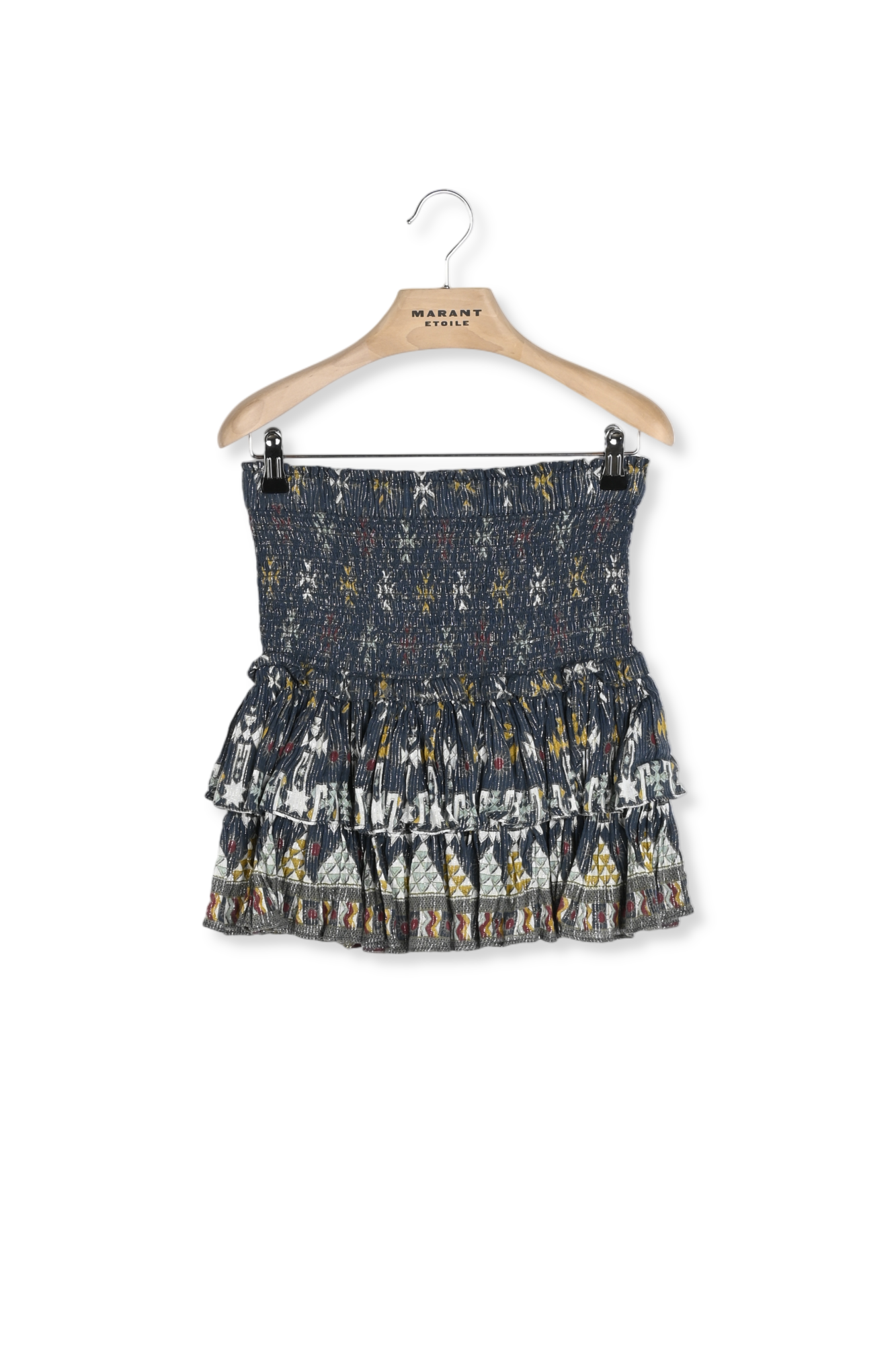 JUPE COURT EN COTON ET LUREX NAOMI Faume - seconde main