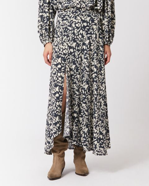 JUPE MIDI EN SOIE SAKURA Faume - seconde main