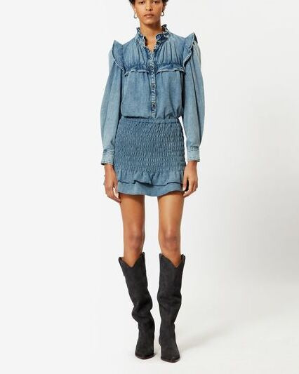 JUPE EN COTON  DORELA Faume - seconde main