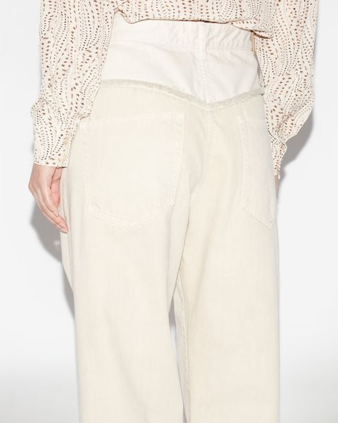 PANTALON EN COTON  NOEMIE Faume - seconde main