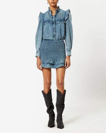 JUPE EN COTON  DORELA Faume - seconde main