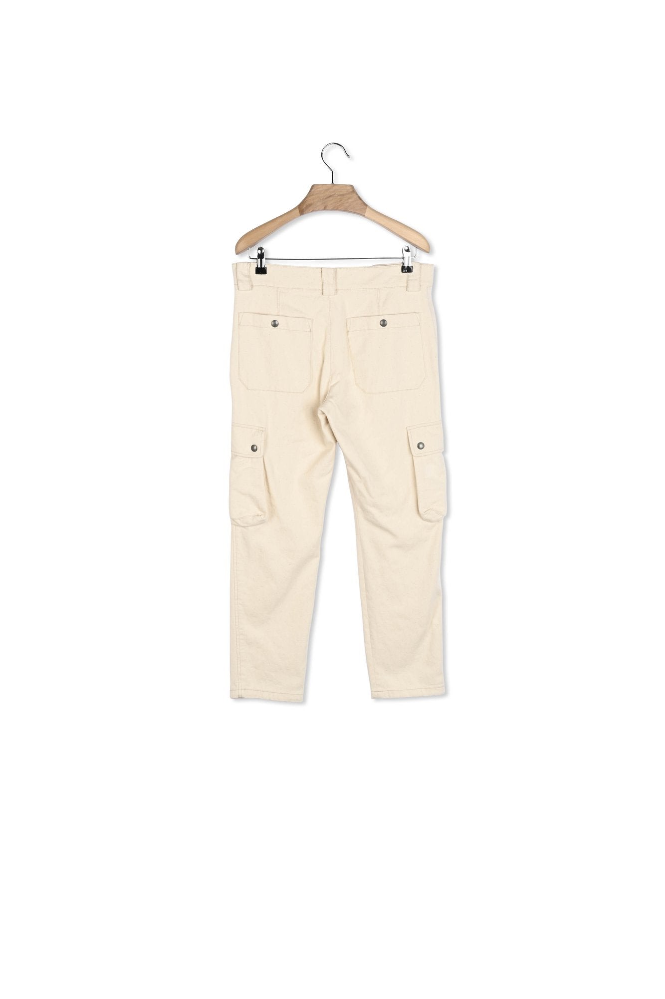 PANTALON EN COTON EVALIA Faume - seconde main