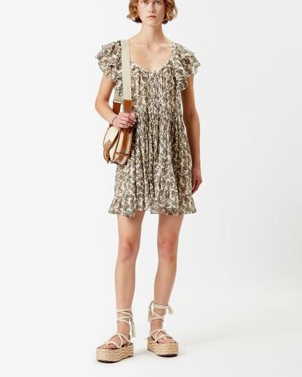 ROBE EN COTON IMPRIMÉ GODRANA Faume - seconde main