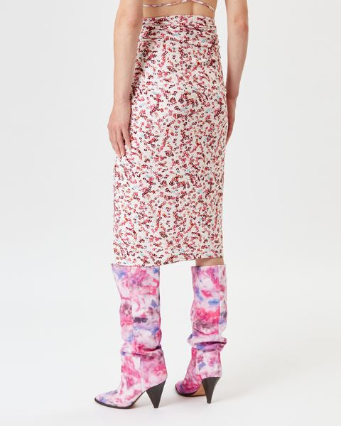 JUPE IMPRIMÉE MIDI JELDIA Faume - seconde main