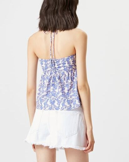 TOP  PRINTED FLEURI GABAO Faume - seconde main