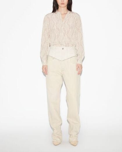 PANTALON EN COTON  NOEMIE Faume - seconde main