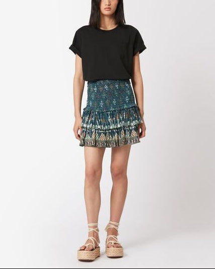 JUPE COURT EN COTON ET LUREX NAOMI Faume - seconde main