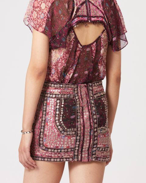 SKIRT  PRINTED ONEILA Faume - seconde main