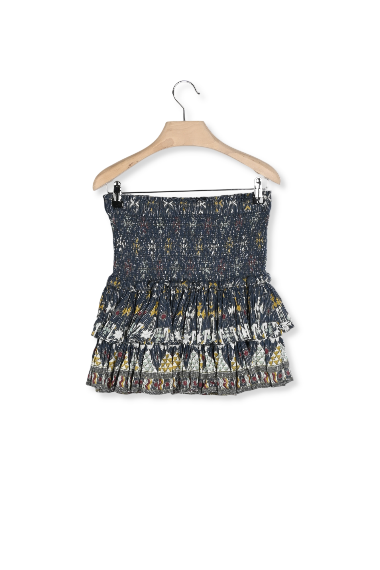 JUPE COURT EN COTON ET LUREX NAOMI Faume - seconde main