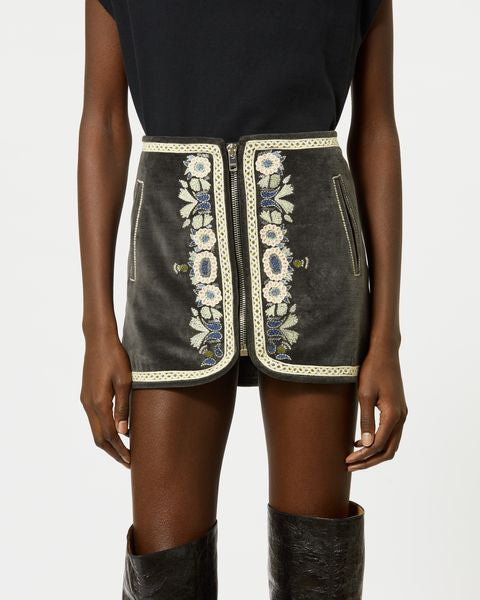 JUPE EN COTON  BLANCA Faume - seconde main