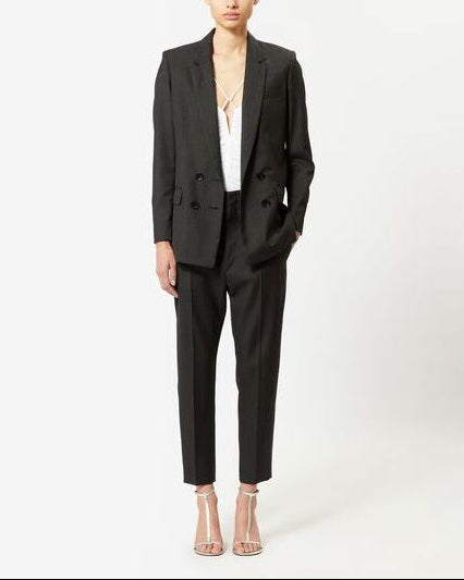 PANTALON EN LAINE VIERGE  NAOLIA Faume - seconde main