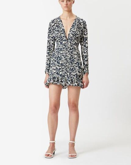 ROBE COURTE EN SOIE LARA Faume - seconde main