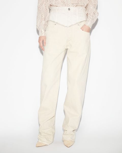 PANTALON EN COTON  NOEMIE Faume - seconde main