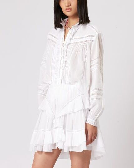 JUPE EN VOILE DE COTON MOANA Faume - seconde main