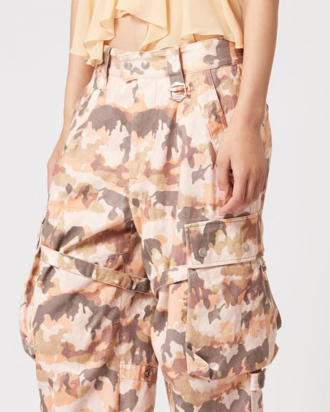 PANTS  PRINTED ELORE Faume - seconde main