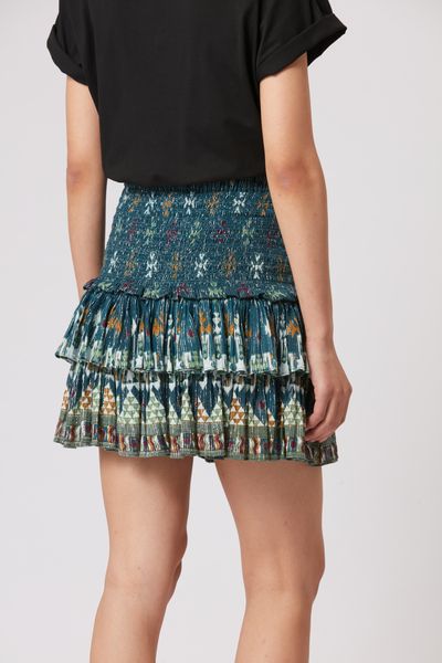 JUPE COURT EN COTON ET LUREX NAOMI Faume - seconde main