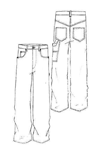 PANTALON BYMARA Faume - seconde main