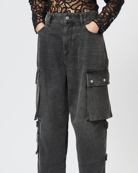 PANTALON EN COTON  ELORE Faume - seconde main