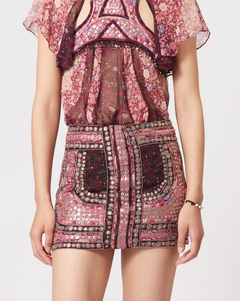 SKIRT  PRINTED ONEILA Faume - seconde main