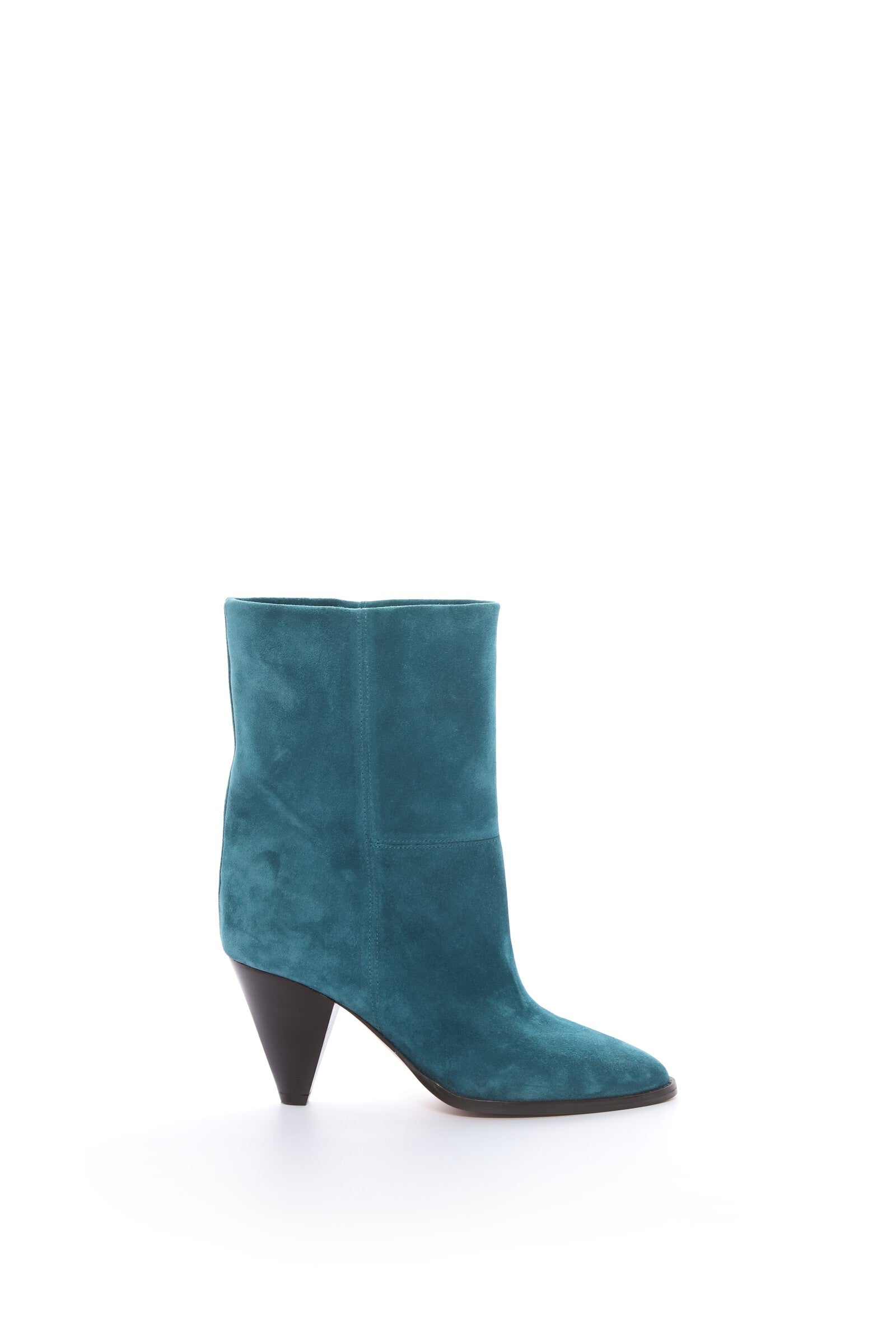 BOOTS EN CUIR VELOURS ROUXA Faume - seconde main