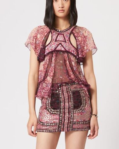 SKIRT  PRINTED ONEILA Faume - seconde main