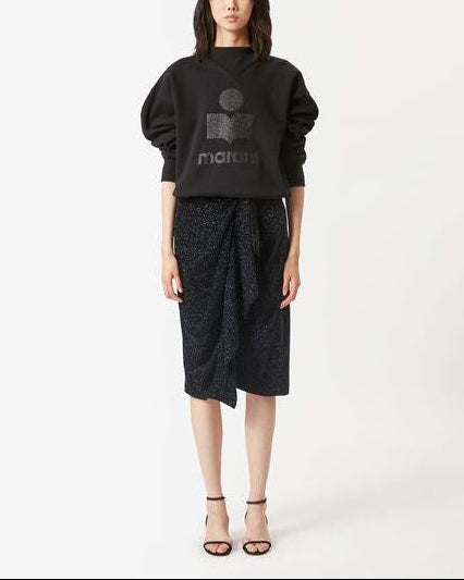JUPE MIDI EN VELOURS ALYSSA Faume - seconde main