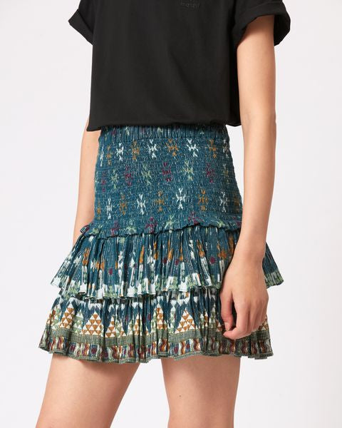 JUPE COURT EN COTON ET LUREX NAOMI Faume - seconde main