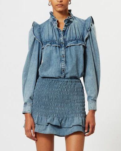 JUPE EN COTON  DORELA Faume - seconde main