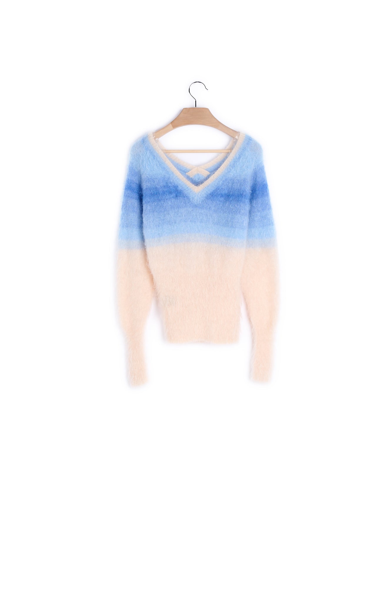 Pull Manches Longues En Mohair Faume - seconde main